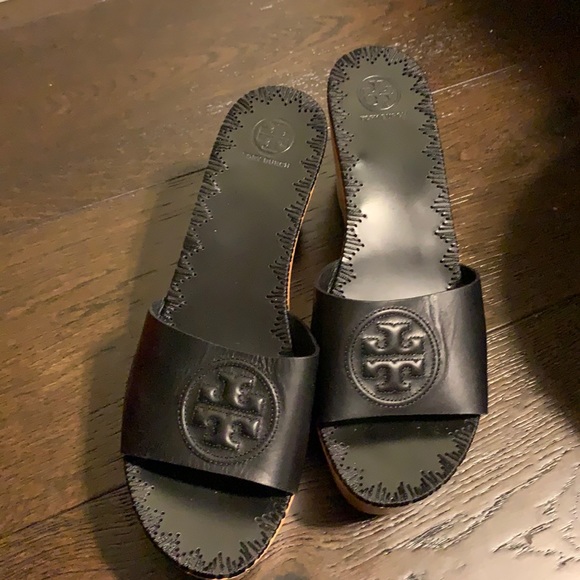 Tory Burch Shoes - Beautiful Tory Burch Patty 80mm Wedge Slide 10.5